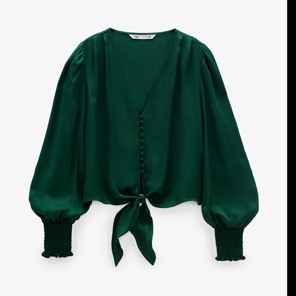 🔥NWT ZARA KNITTED STAIN EFFECT BLOUSE🔥